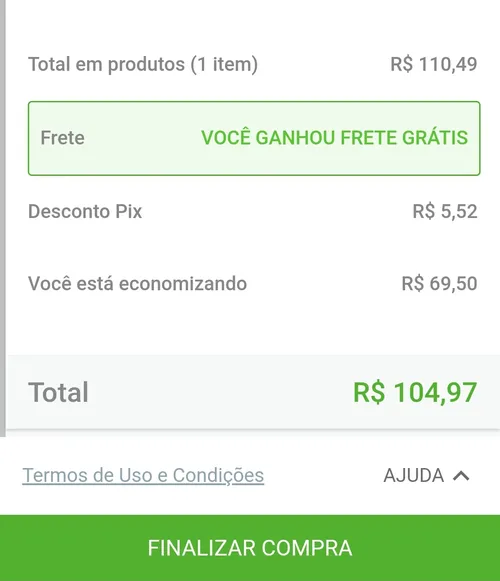 Imagem na descrição da promoção