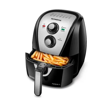 Fritadeira Sem Óleo Air Fryer Mondial AFN-40-BI-PL 4L - Preta