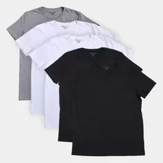 Kit Camiseta Ultimato Básica Masculina 5 Peças