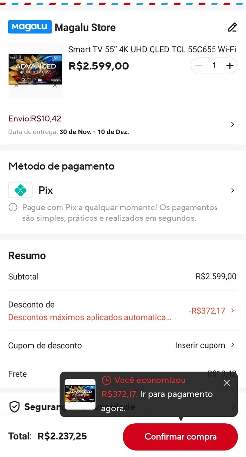 Imagem na descrição da promoção