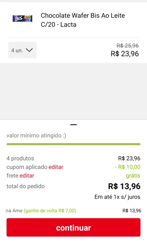 Imagem na descrição da promoção