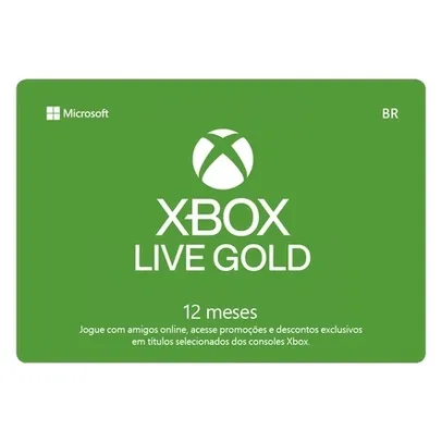 [CARTÃO AME] Gift Card Digital XBox Live Geoblocked Assinatura 12 meses