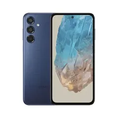 Celular Samsung Galaxy M35 5G, 256GB, 8GB RAM, Câmera Tripla até 50MP, Selfie 50MP, Tela Super AMOLED + 6.6 120Hz - Azul Escuro