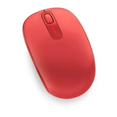 Mouse 1850 Wireless Vermelho Microsoft | R$56