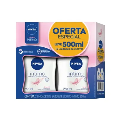 Sabonete Íntimo Nivea Duopack Suave 250Ml, Nivea