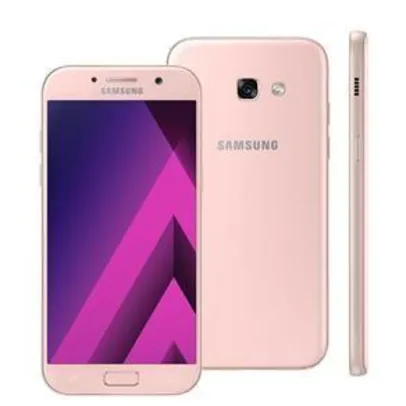 Smartphone Samsung Galaxy A5 2017 A520F/DS Rosa com 32GB, Dual Chip, Tela 5.2" FHD,  por R$ 1379