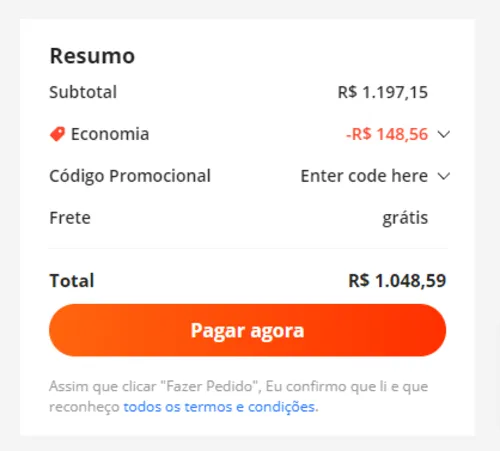 Imagem na descrição da promoção