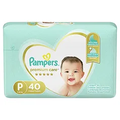 Fralda Pampers Premium Care P - 40 fraldas [REC]