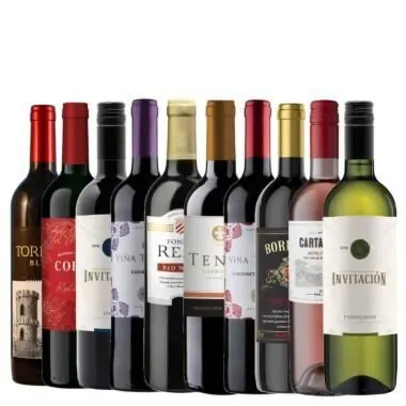 Kit 10 vinhos