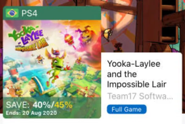 [ PS Plus] Yooka-Laylee and the Impossible Lair R$ 74,94