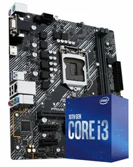 Kit Upgrade, Intel i3 10100F, Gigabyte H410M H | R$1.119