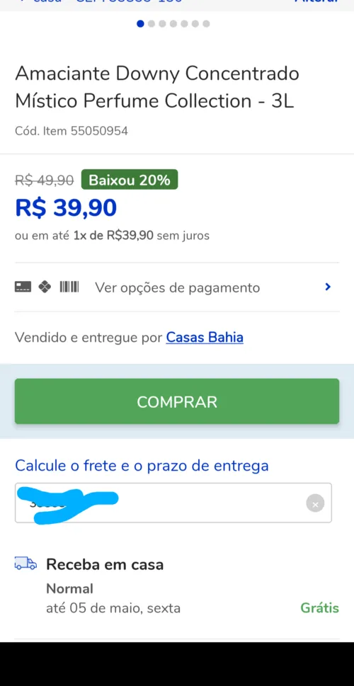 Imagem na descrição da promoção