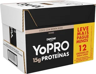 Pack YoPRO coco com batata doce 12 unids