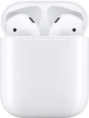 [Reembalado][AME R$605] Apple AirPods com estojo de recarga