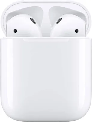 [Reembalado][AME R$605] Apple AirPods com estojo de recarga