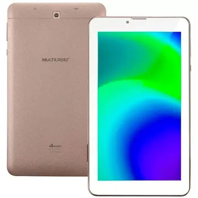 Tablet Multilaser M7 NB362 com Tela 7”, 1GB, Wi-Fi, Câmera 2MP, Android 11 e Processador Quad Core - Dourado