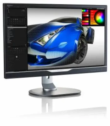 Monitor Philips 28"  LED 4K Ultra HD Widescreen 288P6LJEB | R$1.285