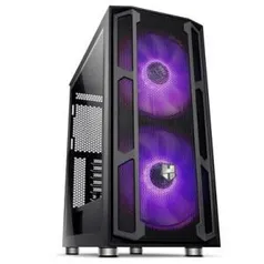 Gabinete Gamer Nox Hummer Nova, Mid Tower, ARGB, com FAN, Lateral em Vidro | R$400