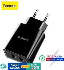 Shopee - Carregador Usb Duplo Baseus 10,5w Para Iphone 11 12 / Xiaomi 