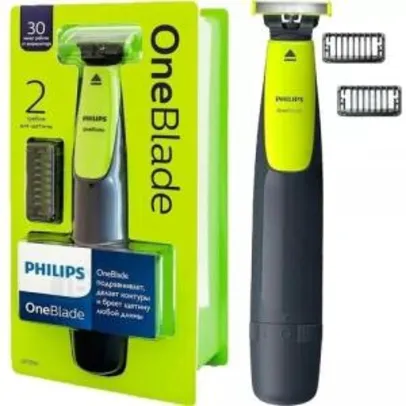 [ APP + CUPOM ] Barbeador Aparador Elétrico Philips One Blade | R$84