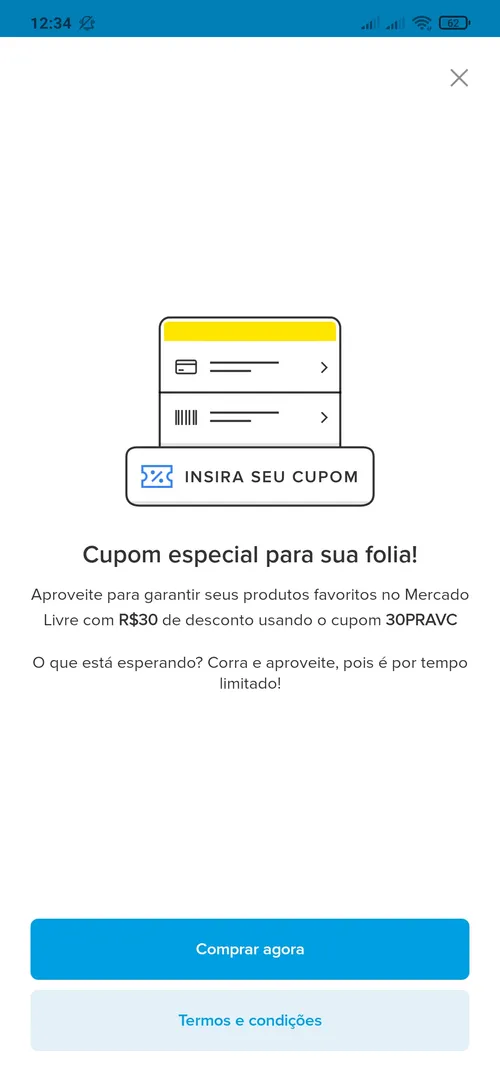 Imagem na descrição da promoção