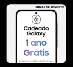 [Samsung Rewards] Troque 1.000 pts por 1 ano de Cadeado Galaxy