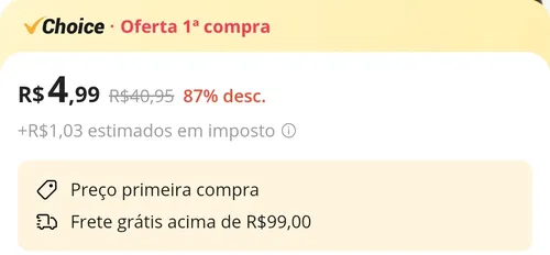 Imagem na descrição da promoção