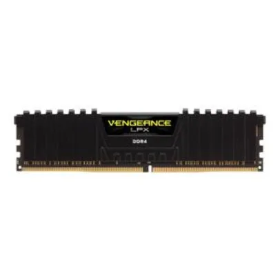 MEMORIA CORSAIR VENGEANCE LPX 16GB (1X16) DDR4 2400MHZ PRETA, CMK16GX4M1A2400C16 | R$419