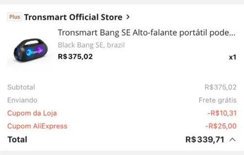 Imagem na descrição da promoção