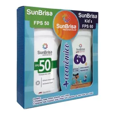 Kit Protetor Solar Sunbrisa 50 FPS 120ml + Protetor Solar Kids 60 FPS 120ml