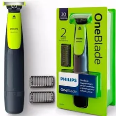 Barbeador Elétrico Aparador Oneblade Philips Recarregável QP2510/10 Aprova Dágua Bivolt - R$115