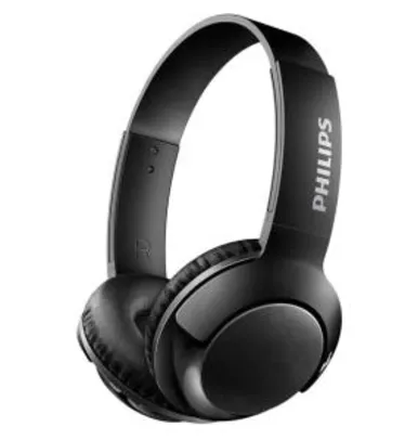 R$125 - Fone de Ouvido Philips SHB3075BK/00 com Bass+ Microfone e Tecnologia Bluetooth - Preto