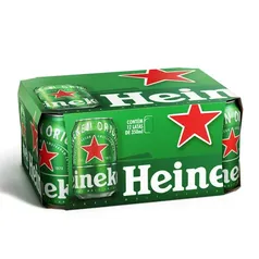 Cerveja Heineken Premium Puro Malte 350ml Caixa 12 Unidades