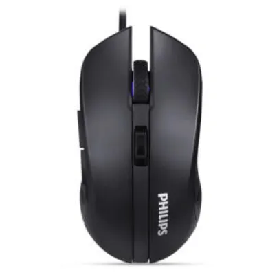 (APP) Mouse Philips Gamer Jogo Rgb Usb 2.0 Com Fio 2400 Dpi SPK9313 | R$53