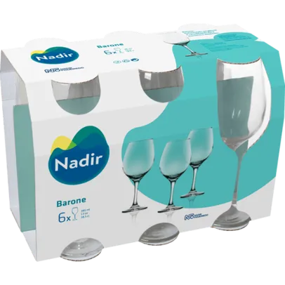 Conjunto de Taças Barone Nadir Figueiredo para Vinho, 6 peças - 47156