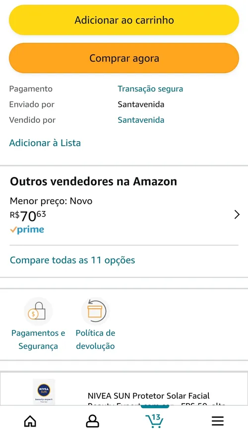 Imagem na descrição da promoção