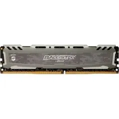 Memória Crucial Ballistix Sport LT, 8GB, 3000MHz, DDR4, CL15, Cinza - BLS8G4D30AESBK