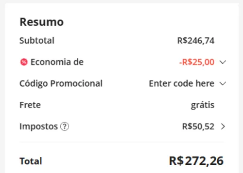 Imagem na descrição da promoção