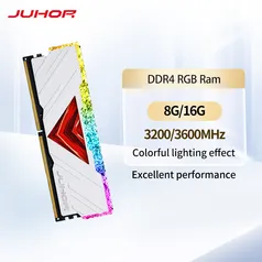 Memória RAM RGB JUHOR DDR4 16GB 3200MHz (8X2)