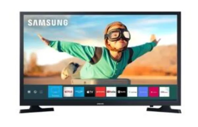 [APP] Smart TV LED 32" Samsung 32T4300 HD WIFI HDR para Brilho e Contraste Plataforma Tizen 2 HDMI 1 USB - Preto R$1099