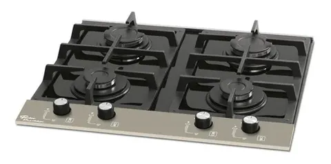 Fogão cooktop gás Fischer Platinium 20874 vidro preto 127V/220V