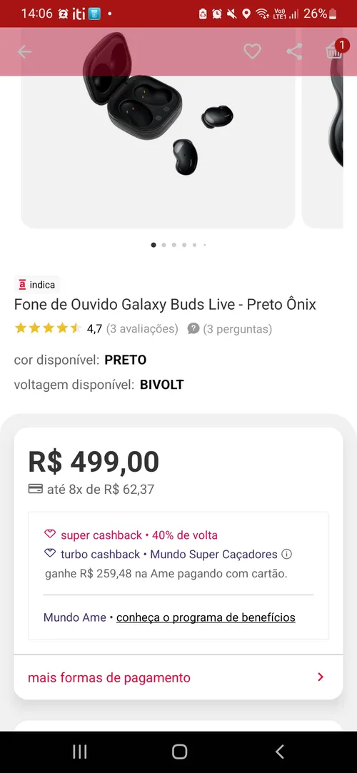 Imagem na descrição da promoção