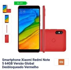 Redmi note 5...64gb...vermelho