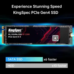 SSD KingSpec 1TB M.2 NVMe PCIe 4.0 4500Mbps Read, 4000Mbps Write