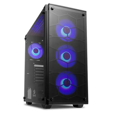 [APP] Gabinete Gamer Redragon Wheel Jack, Mid Tower, Lateral e Frontal em Vidro - GC-606BK