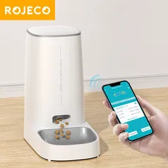 Alimentador Inteligente para Gatos Rojeco Wifi Automático 4 Litros 