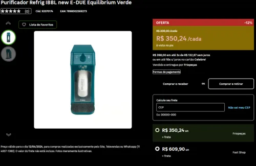 Imagem na descrição da promoção