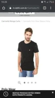 [TAM P] Camiseta Polo Wear Básica Preta | R$20