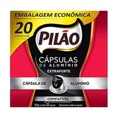 [Super| rec] Café Pilão Cápsula Extraforte - 20 unidades - 104 gramas