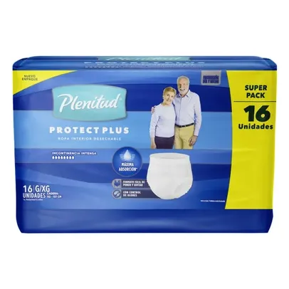 Fraldas para adultos Plenitud  Descartável Protect Plus G/XG x 16 u